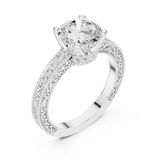 Gold Ring DDLR-982, White Gold, view 2