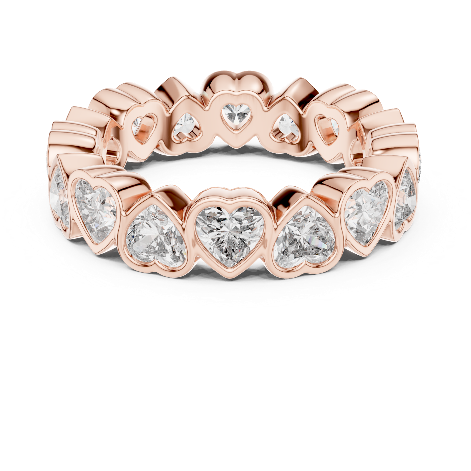 Gold Ring DDLR-218, Rose Gold, view 4