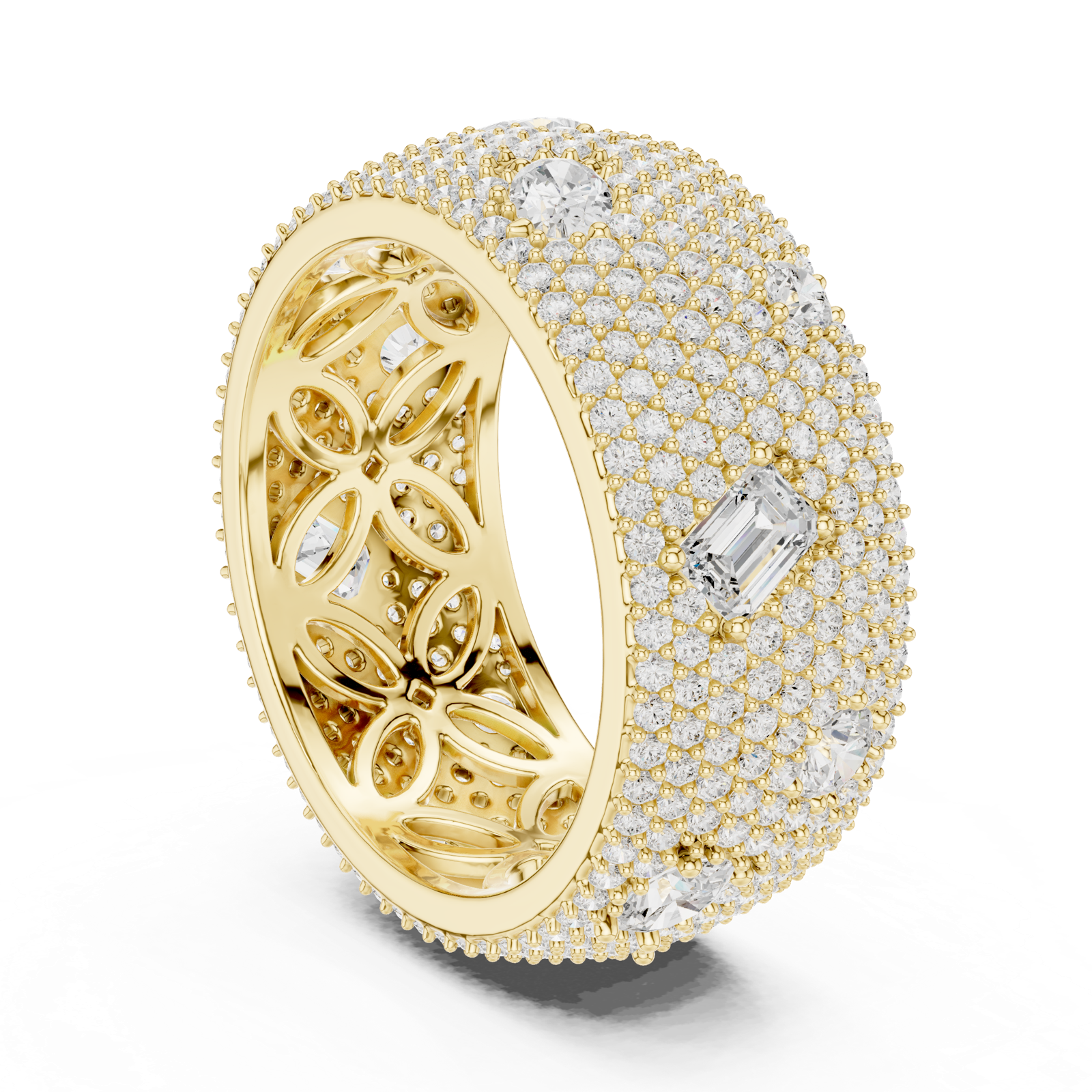 Gold Ring DDLR-304, Yellow Gold, view 1