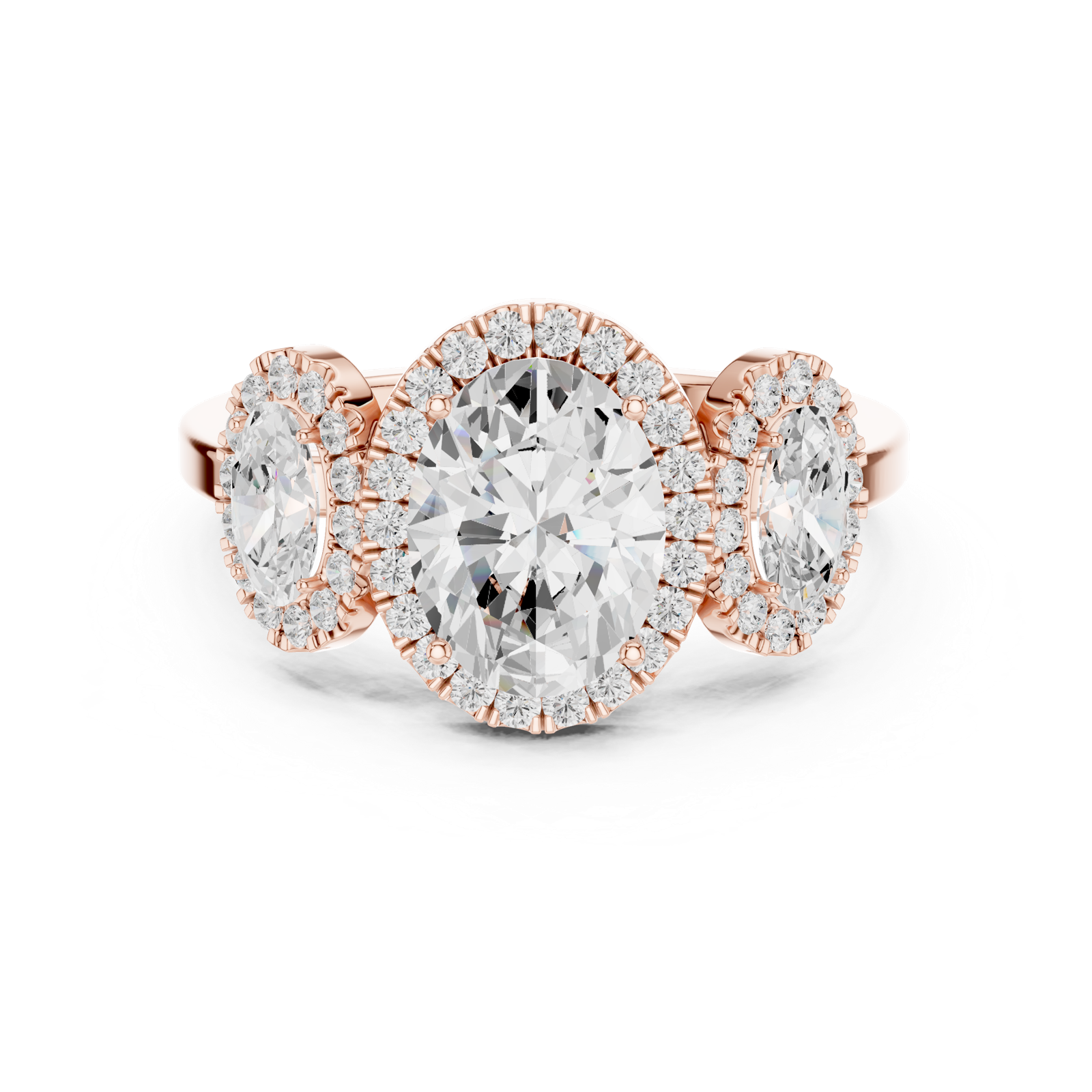 Gold Ring DDLR-1062, Rose Gold, view 4