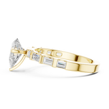 Gold Ring DDLR-1095, Yellow Gold, view 3