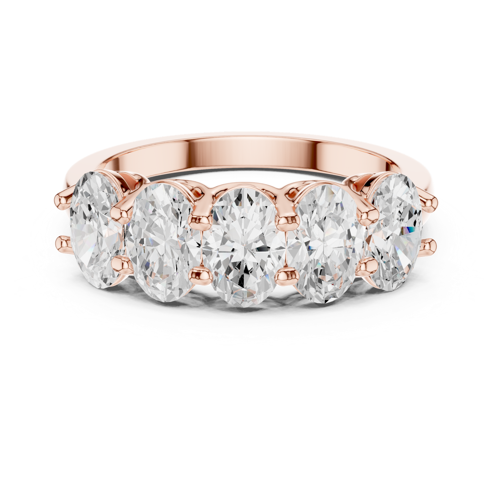 Gold Ring DDLR-1122, Rose Gold, view 4