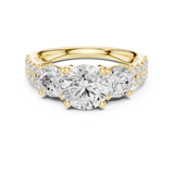 Gold Ring DDLR-715, Yellow Gold, view 4