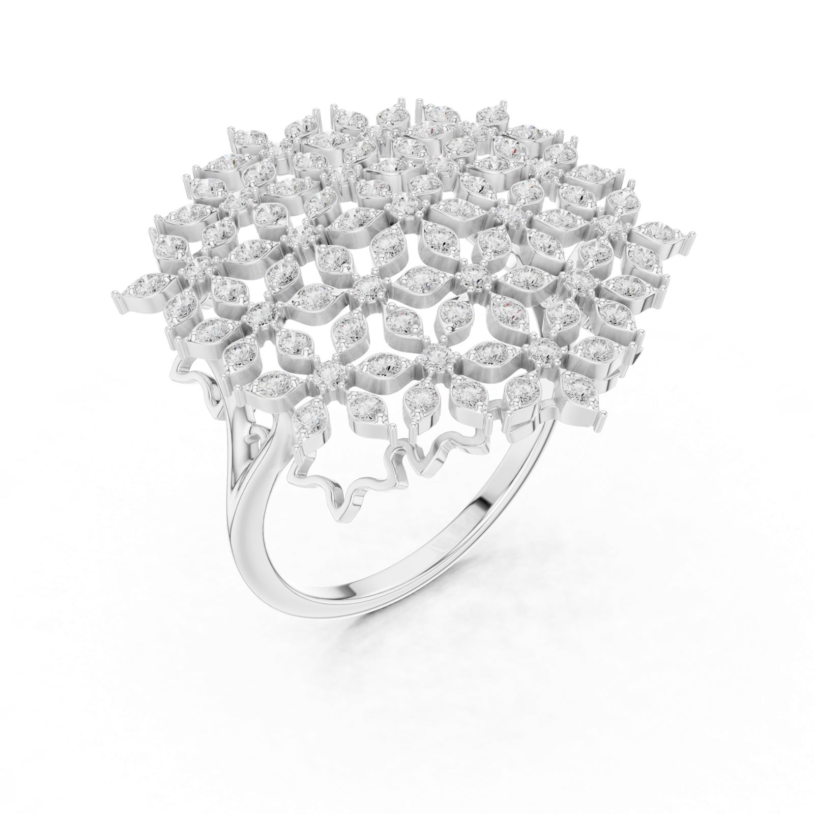Gold Ring SBWR(47), White Gold, view 2