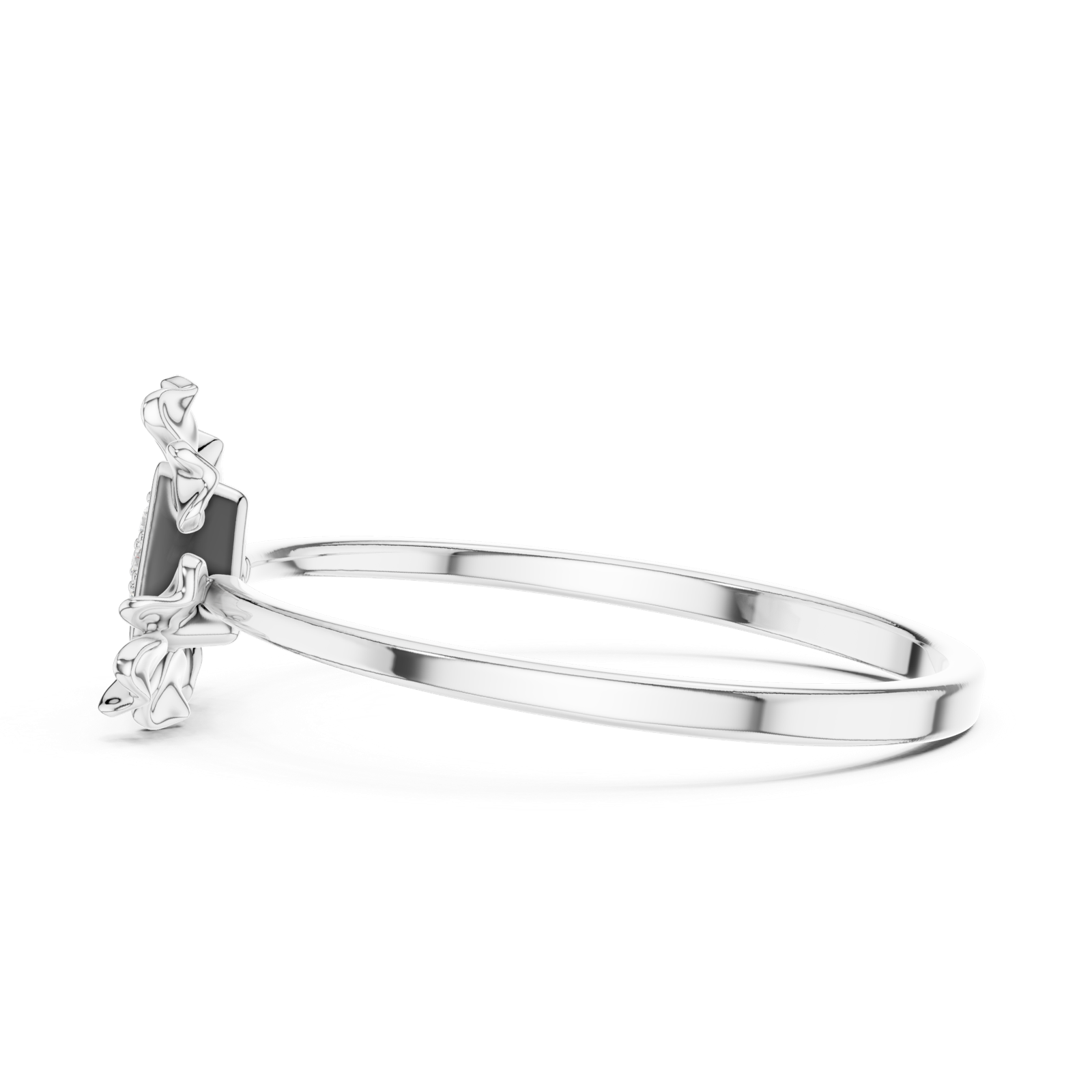 Gold Ring 1 (112), White Gold, view 3
