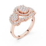 Gold Ring DDLR-453, Rose Gold, view 2