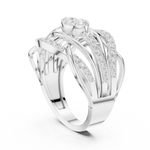 Gold Ring DDLR-769, White Gold, view 1