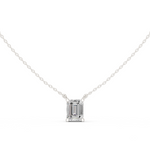 Gold Jewelry DDPO-001, Emerald center stone, White Gold