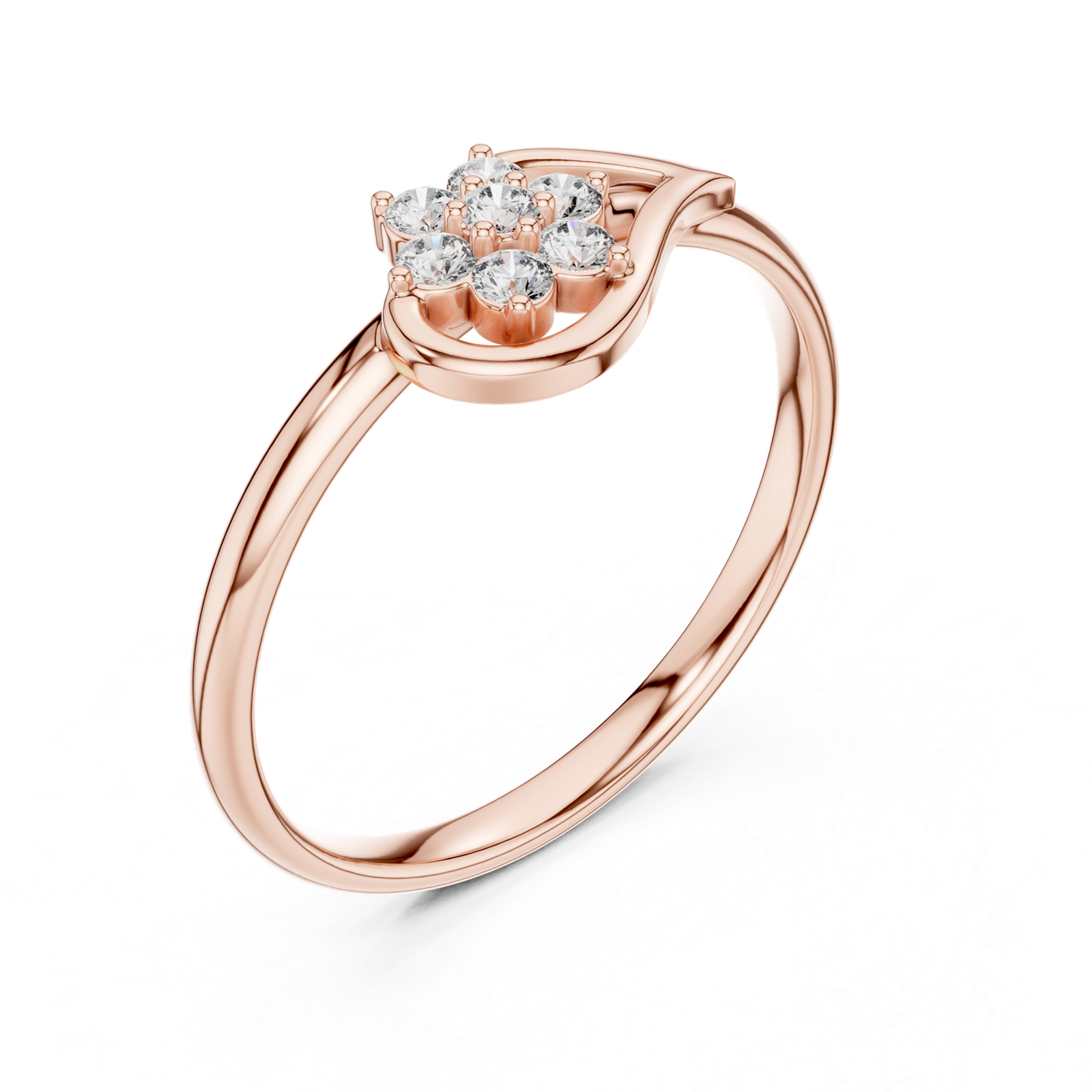 Gold Ring 1 (350), Rose Gold, view 2
