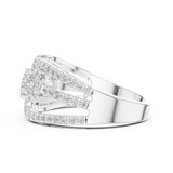 Gold Ring 19-120004L, White Gold, view 3