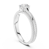 Gold Ring LR-0310, White Gold, view 1