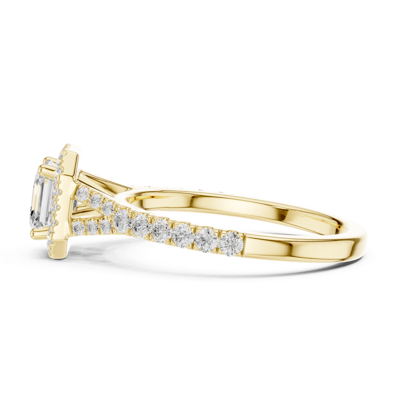 Gold Ring DDLR-908, Yellow Gold, view 3