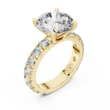 Gold Ring DDLR-193, Yellow Gold, view 2