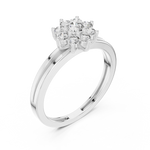Gold Ring ALR-141, White Gold, view 2