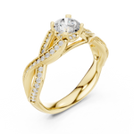 Gold Ring LR-0315, Yellow Gold, view 2