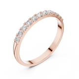Gold Ring HLR-86, Rose Gold, view 2