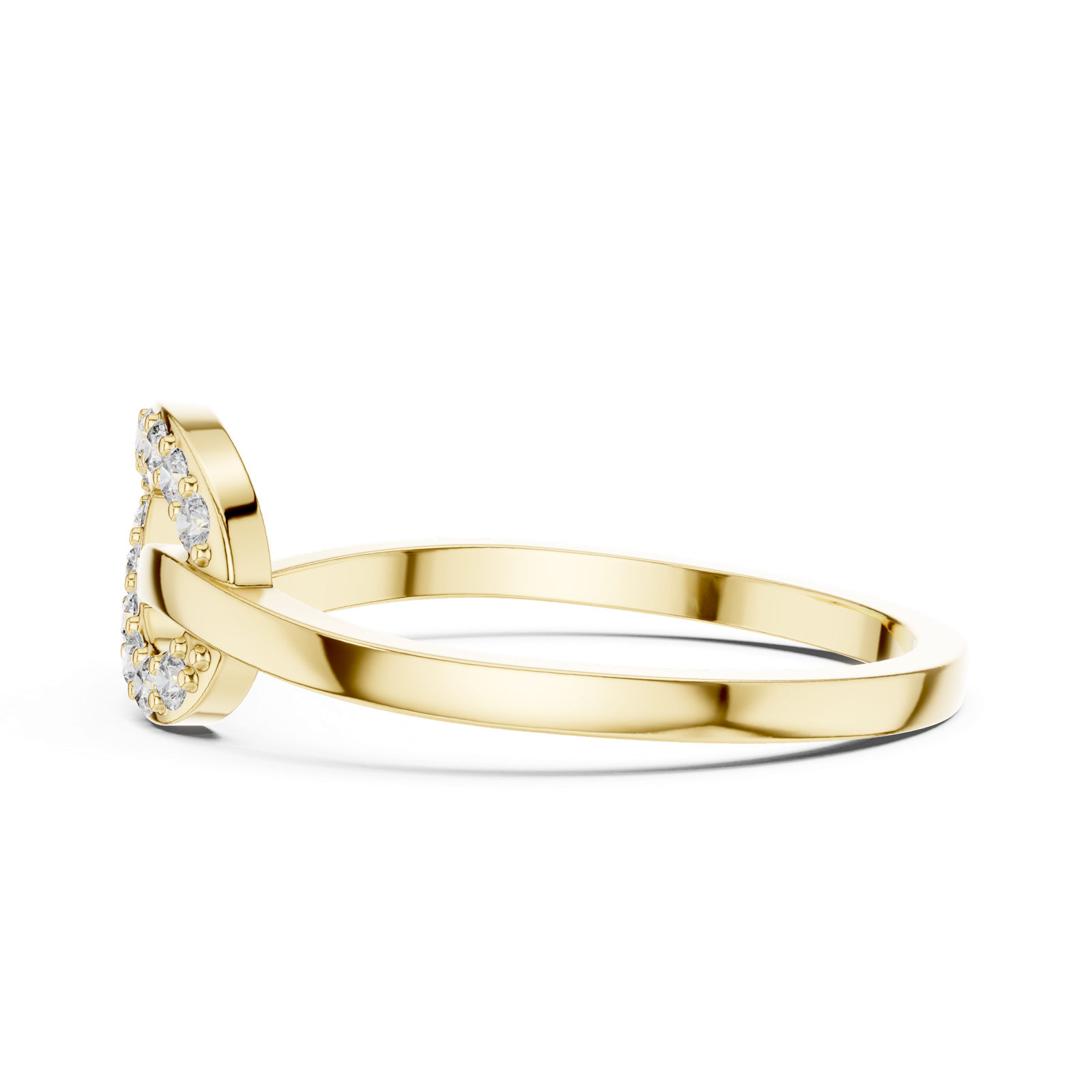 Gold Ring DR-6298, Yellow Gold, view 3