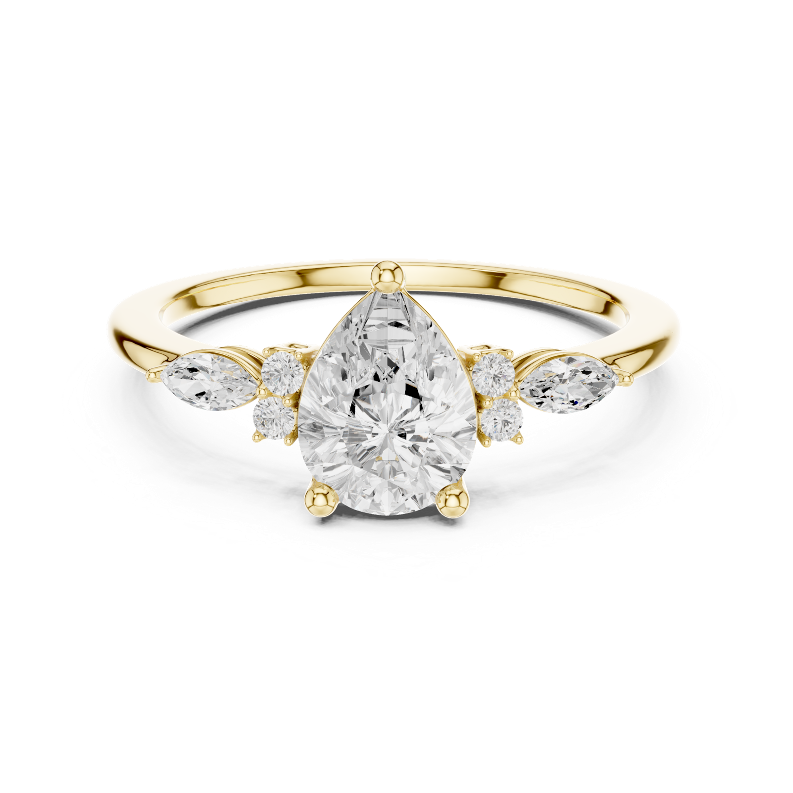 Gold Ring SBWR(35), Yellow Gold, view 4