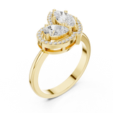 Gold Ring DDLR-531, Yellow Gold, view 2