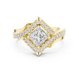 Gold Ring DDLR-321, Yellow Gold, view 4