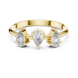Gold Ring HLR-106, Yellow Gold, view 4