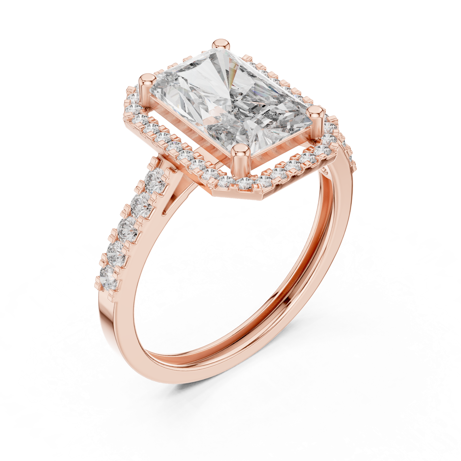 Gold Ring FDF, Rose Gold, view 2