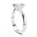 Gold Jewelry L36-8, Radiant center stone, White Gold, view 1