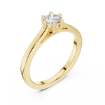 Gold Ring JLR-60, Yellow Gold, view 2