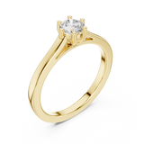 Gold Ring JLR-60, Yellow Gold, view 2