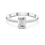 Gold Ring HLR-257, White Gold, view 4