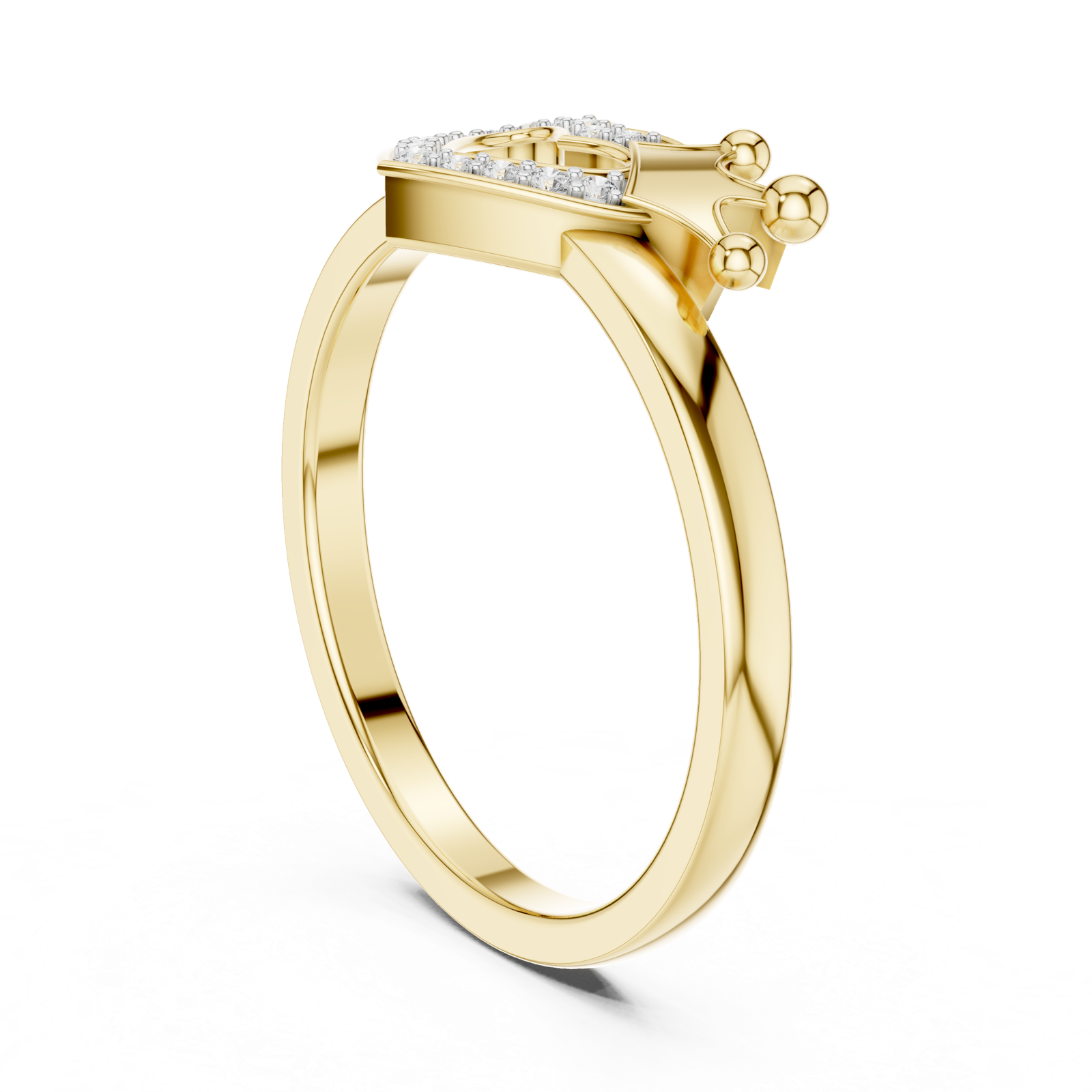 Gold Ring 12-10025@L, Yellow Gold, view 1