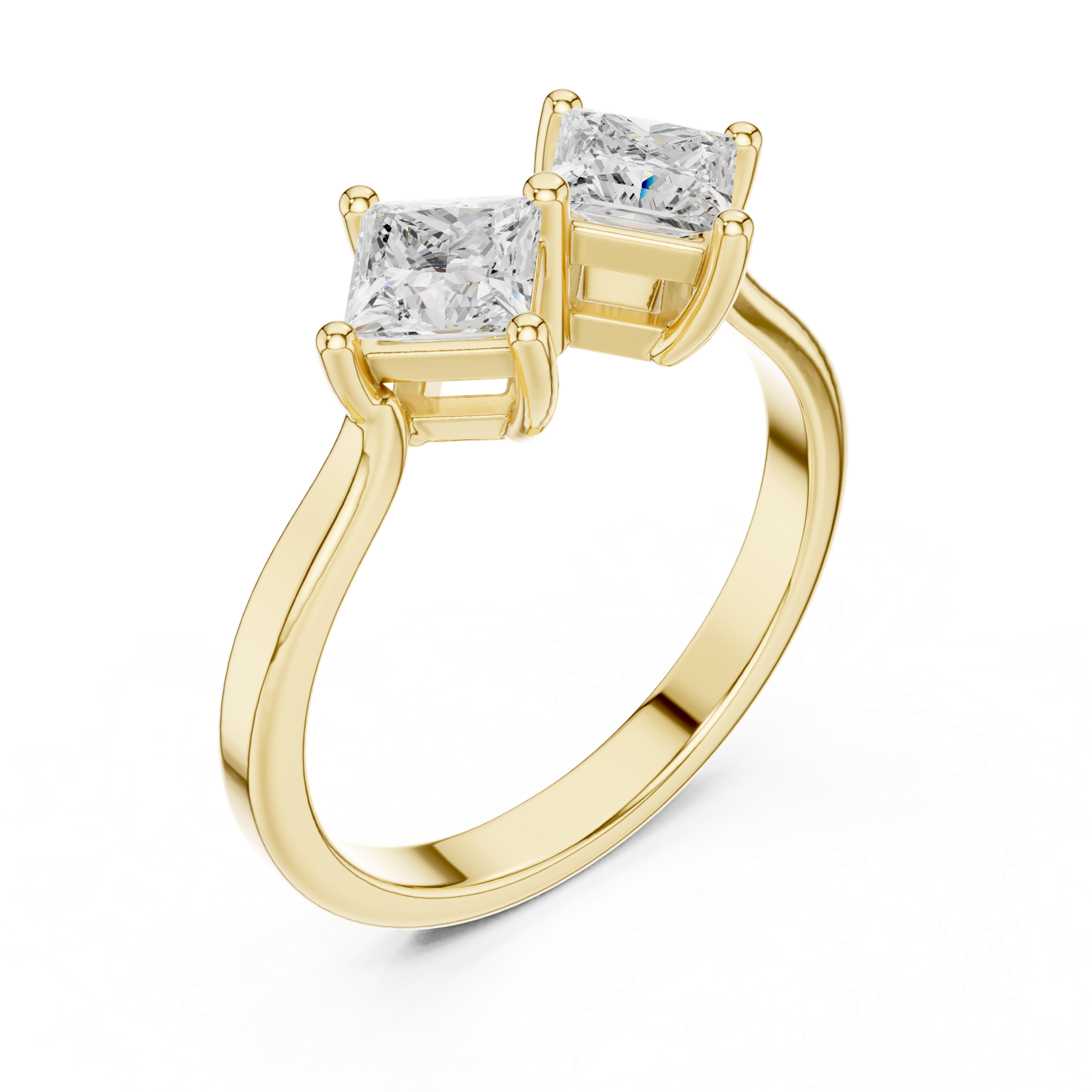 Gold Ring DDLR-490, Yellow Gold, view 2