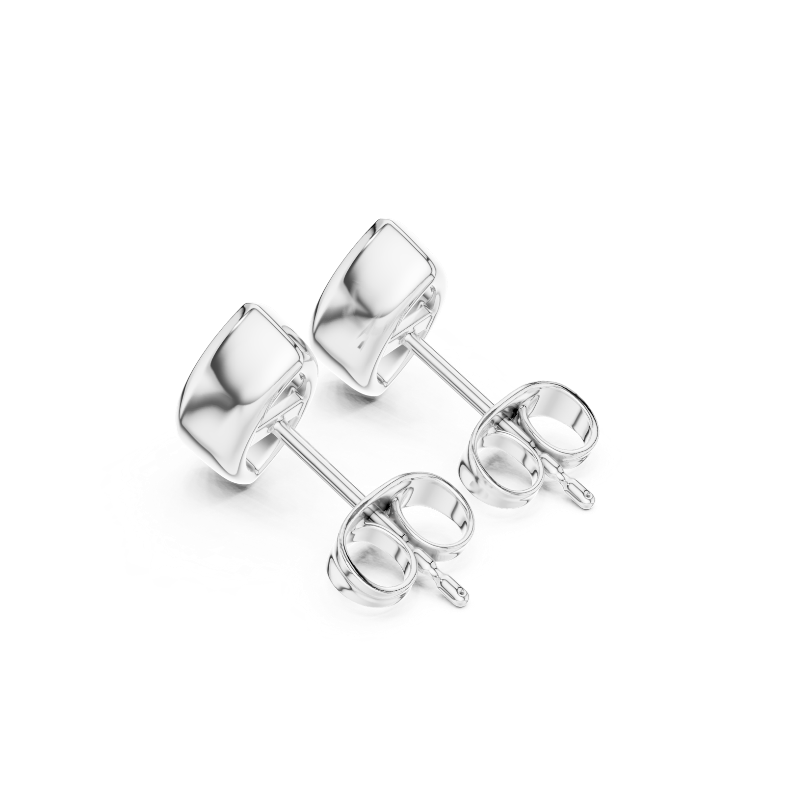 Gold Jewelry DDER-001, Marquise center stone, White Gold, view 2