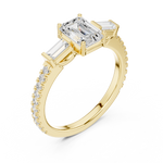 Gold Ring DDLR-1088, Yellow Gold, view 2