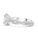Gold Ring DDLR-1039, White Gold, view 3