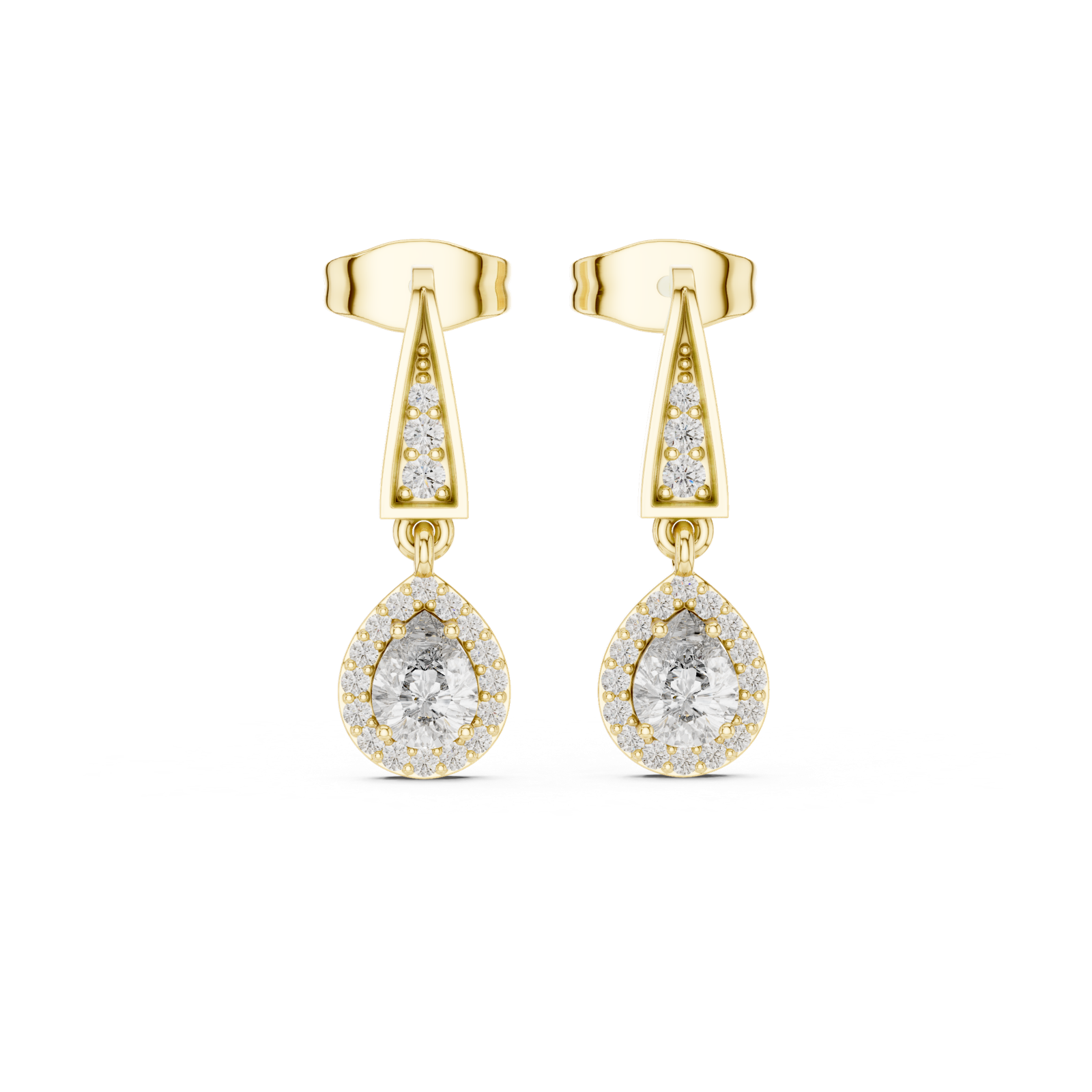 Gold Earrings 3-10015E_112, Yellow Gold