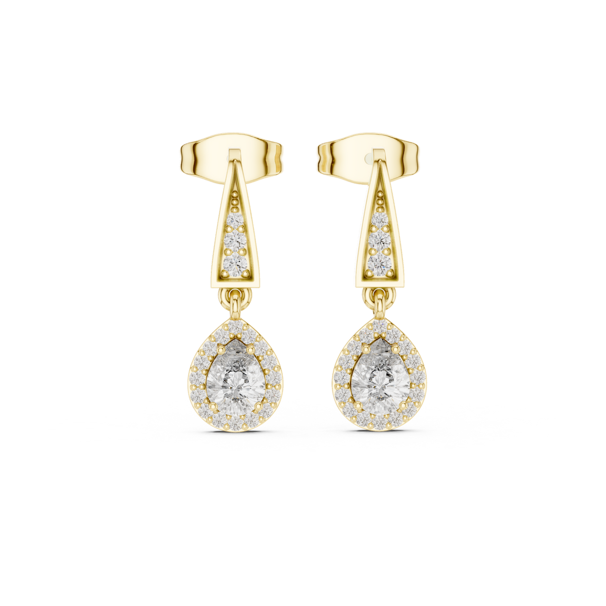 Gold Earrings 3-10015E_112, Yellow Gold