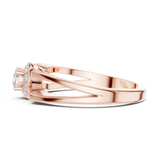 Gold Ring DDLR-837, Rose Gold, view 3