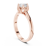 Gold Ring HLR-46, Rose Gold, view 1