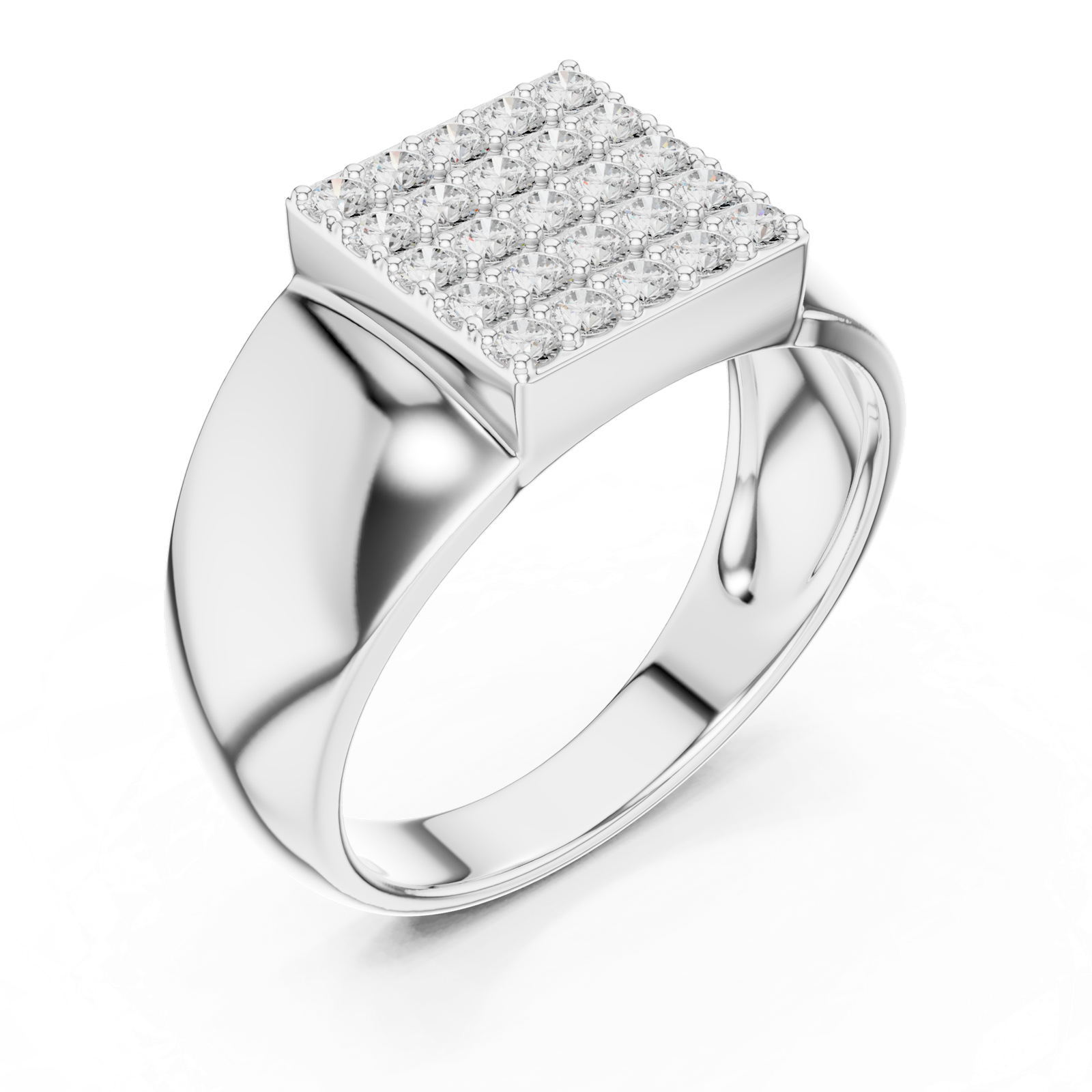 Gold Ring SBMR(18), White Gold, view 2
