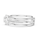 Gold Ring 12-10060@L, White Gold, view 3