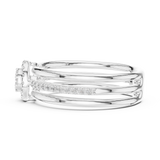 Gold Ring 12-10060@L, White Gold, view 3