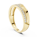 Gold Ring LR-01 (9), Yellow Gold, view 1