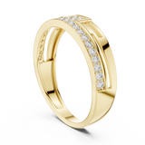 Gold Ring LR-01 (9), Yellow Gold, view 1