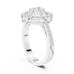 Gold Ring DDLR-823, White Gold, view 1