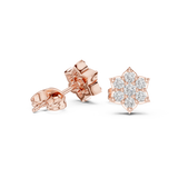 Gold Earrings 9-10035E, Rose Gold, view 1