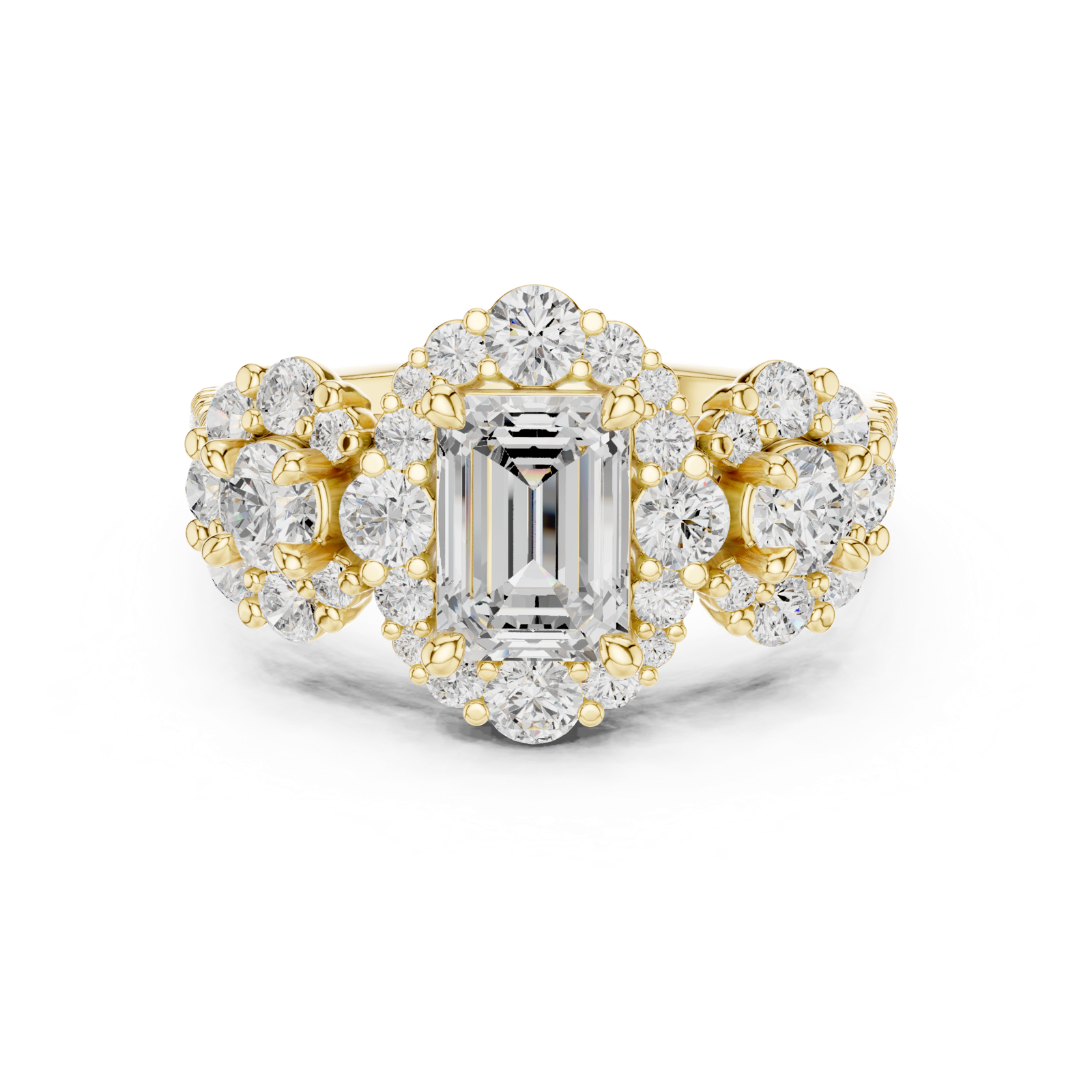 Gold Ring DDLR-279, Yellow Gold, view 4