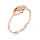 Gold Ring Ledis Ring, Rose Gold, view 2