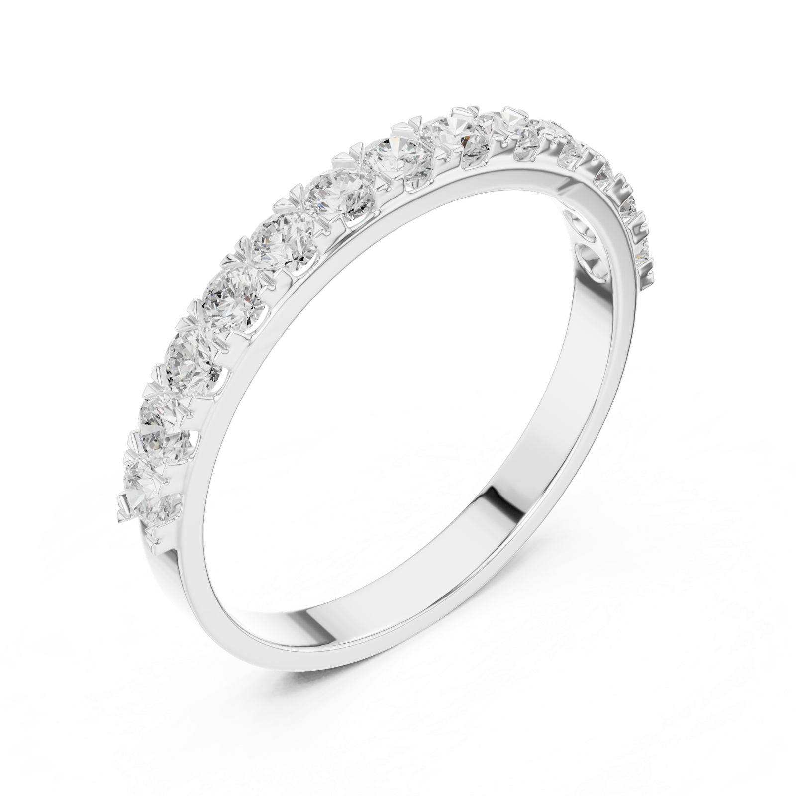 Gold Ring DDLR-696, White Gold, view 2