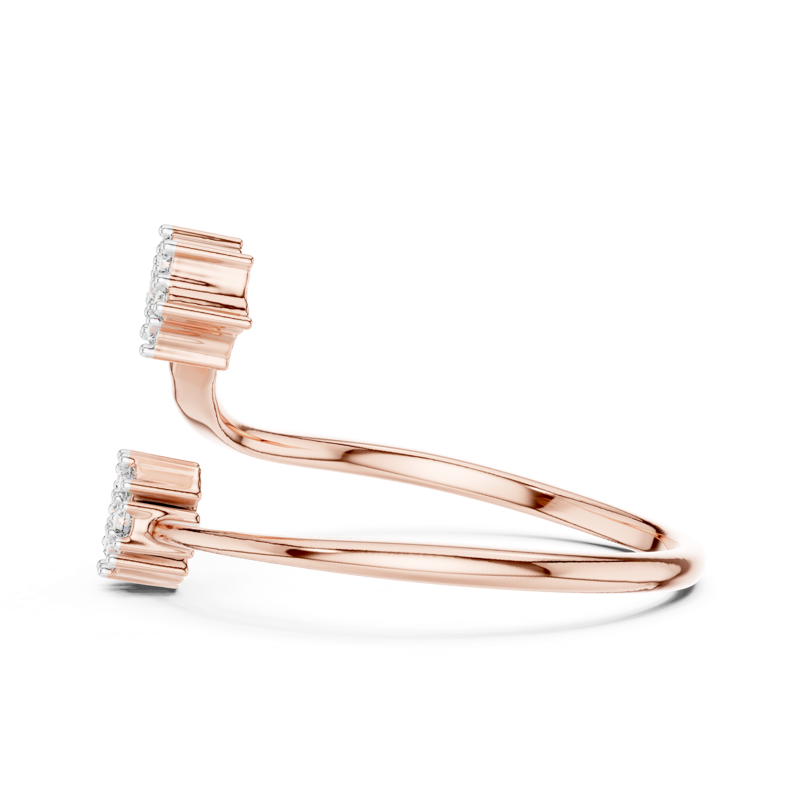 Gold Ring 12-10051@L, Rose Gold, view 3
